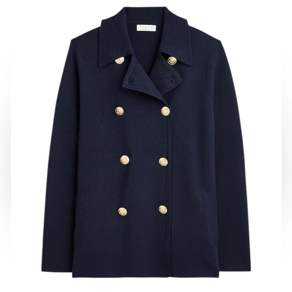 J.Crew Warwick Sweater Blazer Navy Blue Size XXL NWT